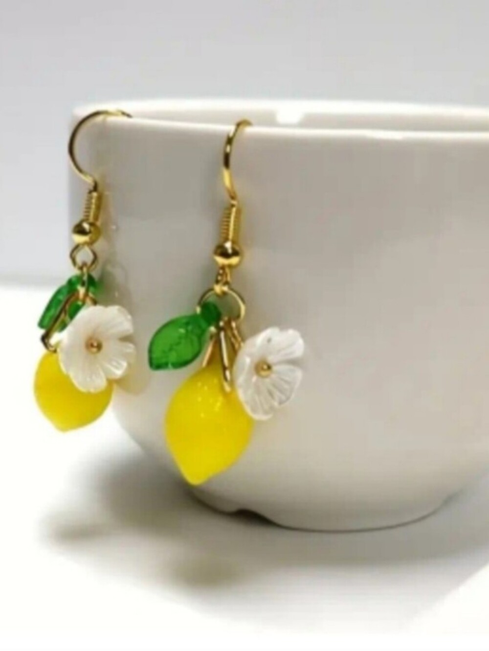 Lemon Dangle Earrings